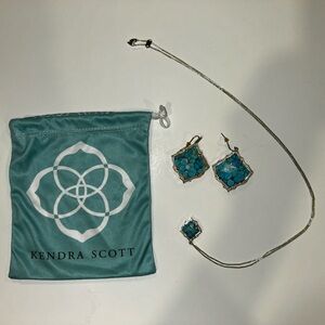 Kendra Scott Large Turquoise Jewelry Set